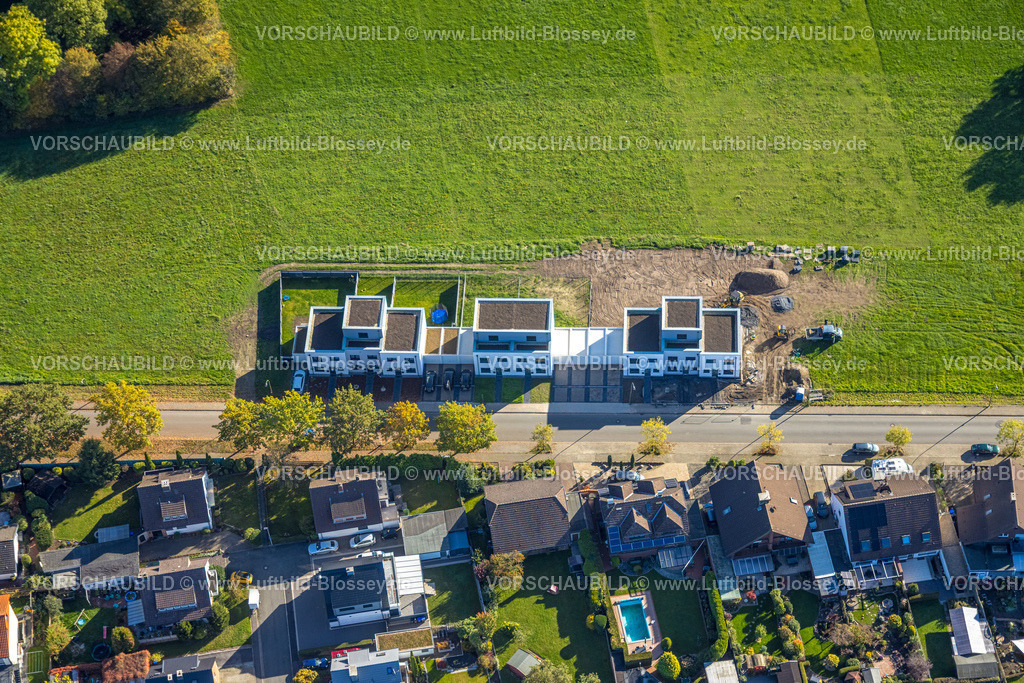 Hamm251001936 | Luftbild, Wieland-Carree, Baustelle mit Neubau Wohnsiedlung an der Wielandstraße, Architekturbüro Bauart, Stadtbezirk Pelkum, Hamm, Ruhrgebiet, Nordrhein-Westfalen, Deutschland