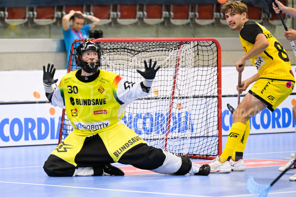 GC Unihockey vs HC Rychenberg - 27. August 2022 | GC Unihockey vs HC Rychenberg
AXA Arena, Winterthur
Pascal Meier (#30 HC Rychenberg)
Bild: Sportfotografie Markus Aeschimann | www.markus-aeschimann.ch - Realisiert mit Pictrs.com