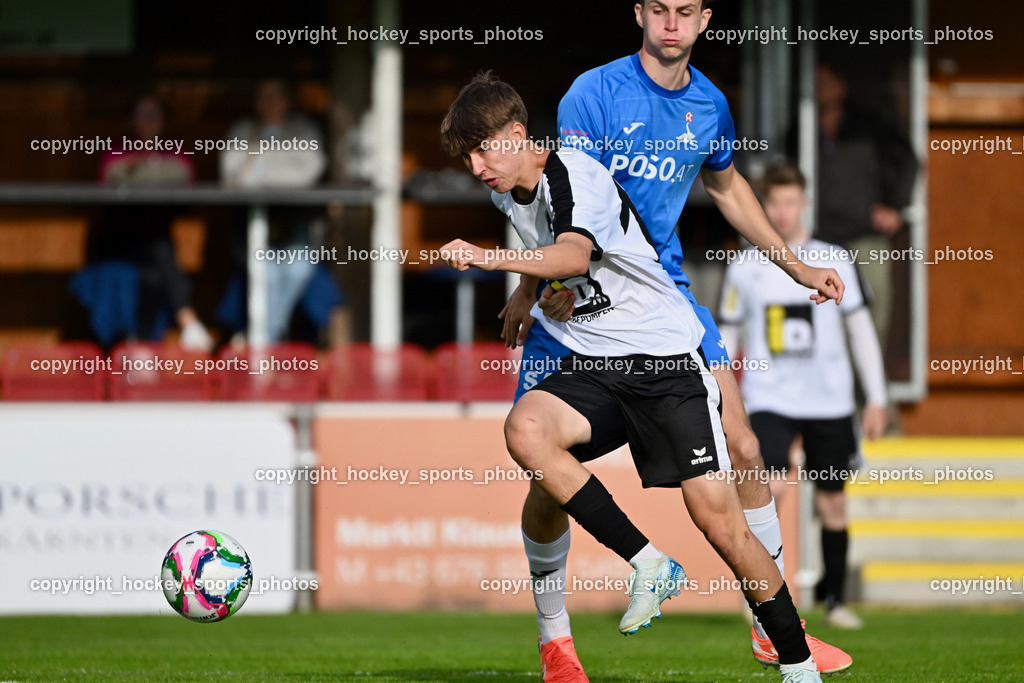 SAK vs. SV Spittal Drau 1921 | #10 Moritz Müller SV Spittal, #5 Jakob Geister SAK, SAK vs. SV Spittal Drau 1921, SAK vs. SV Spittal Drau 1921 am 23.05.2025 in Klagenfurt (Sportpark Welzenegg), Austria, (Photo by Bernd Stefan)