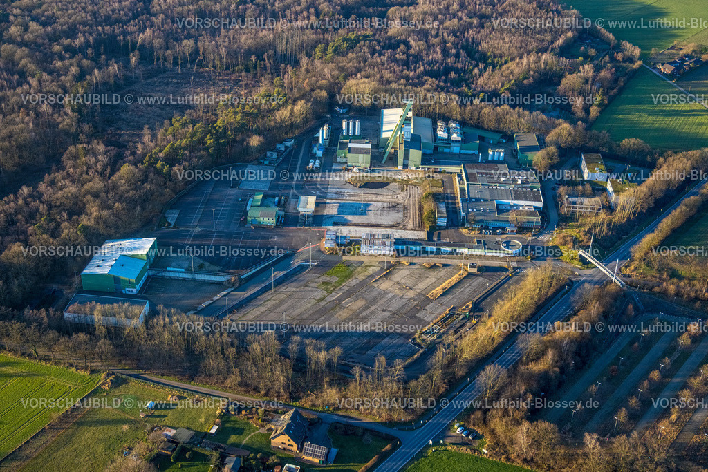 Bottrop230202154Kirchhellen | Luftbild, Ehemaliges Bergwerk Prosper V Schacht 10, Förderturm, Kirchhellen-Nord-West, Bottrop, Ruhrgebiet, Nordrhein-Westfalen, Deutschland