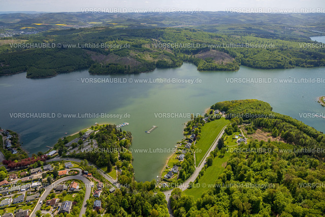Sundern230504701Langscheid | Luftbild, Bucht am Sorpesee, Waldgebiet und Hügellandschaft, Langscheid, Sundern, Sauerland, Nordrhein-Westfalen, Deutschland