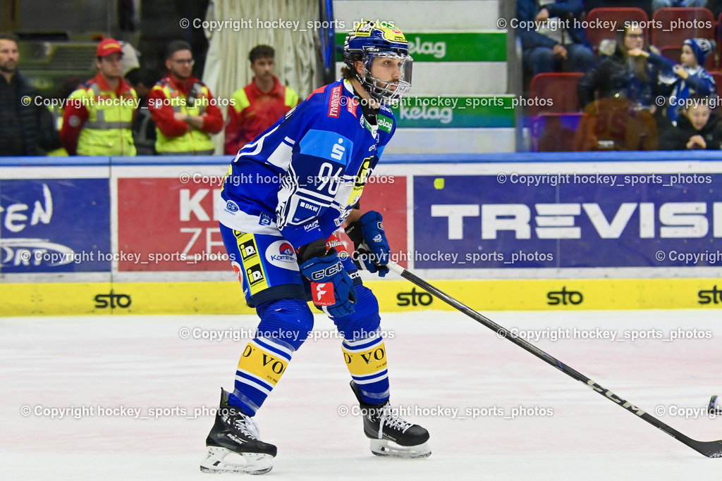 EC IDM Wärmepumpen VSV vs. MIGROSS SUPERMERCATI ASIAGO HOCKEY | #96 HOLWAY Patrick EC VSV, EC IDM Wärmepumpen VSV vs. MIGROSS SUPERMERCATI ASIAGO HOCKEY, EC IDM Wärmepumpen VSV vs. MIGROSS SUPERMERCATI ASIAGO HOCKEY am 03.11.2024 in Villach (Stadthalle Villach), Austria, (Photo by Bernd Stefan)