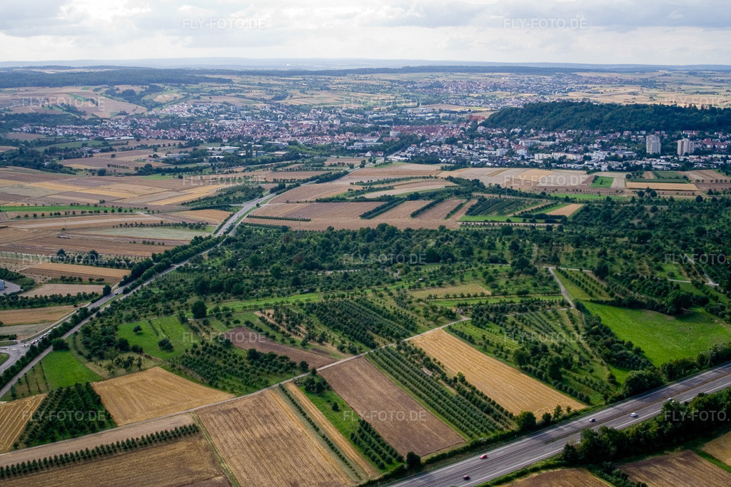 Luftbild: Autobahnausfahrt A81 im Ortsteil Gültstein in Herrenberg im Bundesland Baden-Württemberg in Deutschland. Foto: IMG_12201.jpg vom 02.08.2008 durch Werner Riehm/FLY-FOTO.de