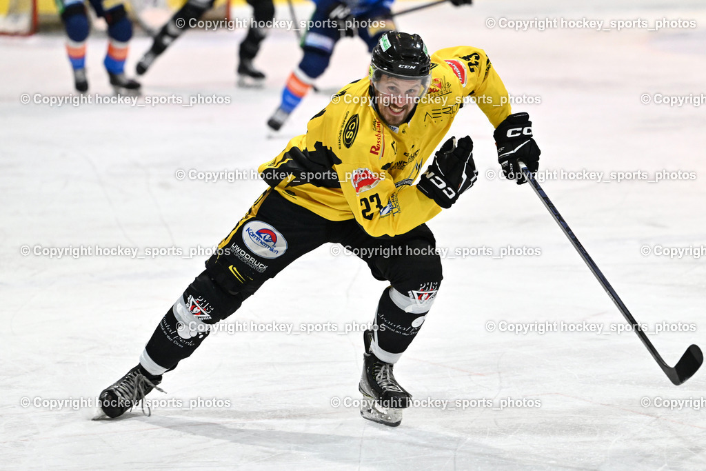 ESC SPARKASSE STEINDORF vs. MET PHOTOVOLTAIK HORNETS SPITTAL | #23 Sodja Urban EC Hornets Spittal, ESC SPARKASSE STEINDORF vs. MET PHOTOVOLTAIK HORNETS SPITTAL, ESC SPARKASSE STEINDORF vs. MET PHOTOVOLTAIK HORNETS SPITTAL am 22.11.2025 in Steindorf (Ossiachersee Halle), Austria, (Photo by Bernd Stefan)