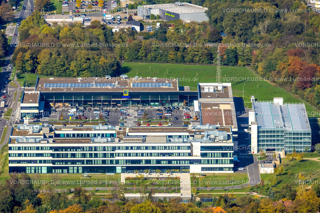 Moers221003965 | Luftbild, Edeka Rhein-Ruhr Zentrale Neubau, Edekaplatz, Rheinkamp-Utfort, Moers, Ruhrgebiet, Nordrhein-Westfalen, Deutschland