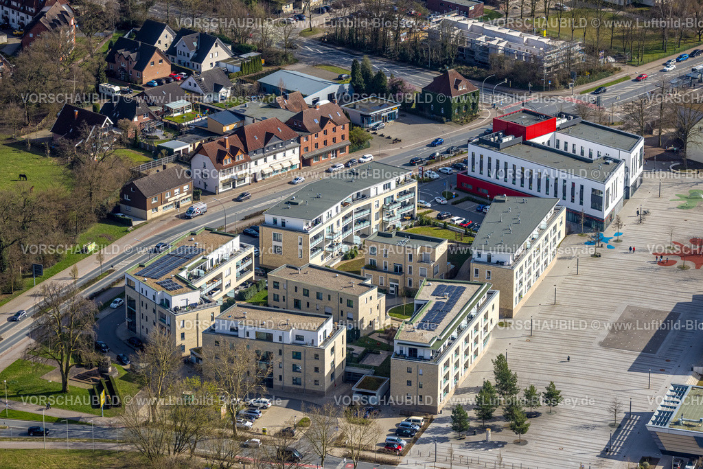 Selm260307018 | Luftbild, Wohnsiedlung Campus 4-6, Sparkasse an der Lippe, Campus 2, Beifang, Selm, Münsterland, Nordrhein-Westfalen, Deutschland