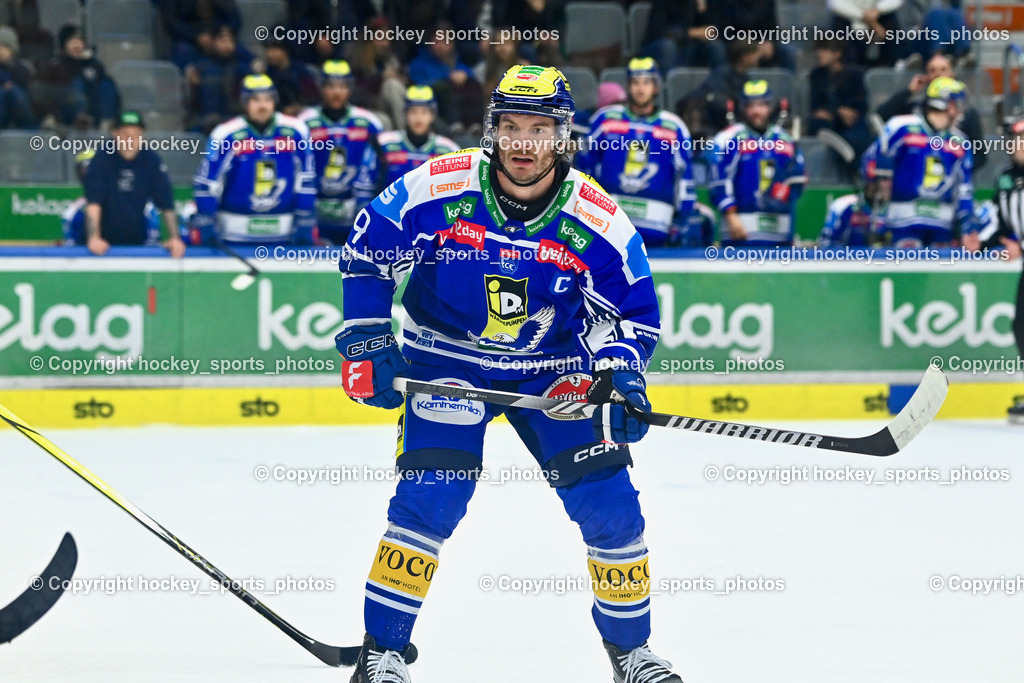 EC IDM WÄRMEPUMPEN VSV vs. Vienna Capitals | #9 Alexander Rauchenwald EC VSV, EC IDM WÄRMEPUMPEN VSV vs. Vienna Capitals, EC IDM WÄRMEPUMPEN VSV vs. Vienna Capitals am 16.11.2025 in Villach (Stadthalle Villach), Austria, (Photo by Bernd Stefan)