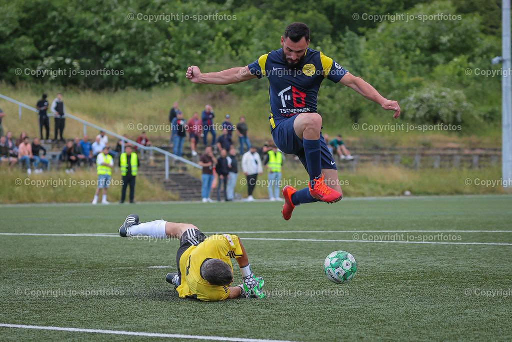BQ3I6364 | 06.06.2023; Relegation zur Kreisliga B Dillenburg; Kunstrasenplatz Herborn; SG Guntersdorf/Herborn - SSV Hirzenhain; Ergebnis 5:1 (1:0)