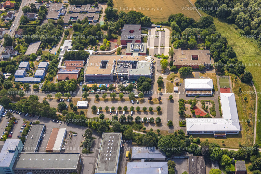 Dortmund220704638 | Luftbild, LWL Förderschulen, Schule Am Marsbruch, Martin-Bartels-Schule, Baustelle und Renovierung,  Schüren, Dortmund, Ruhrgebiet, Nordrhein-Westfalen, Deutschland