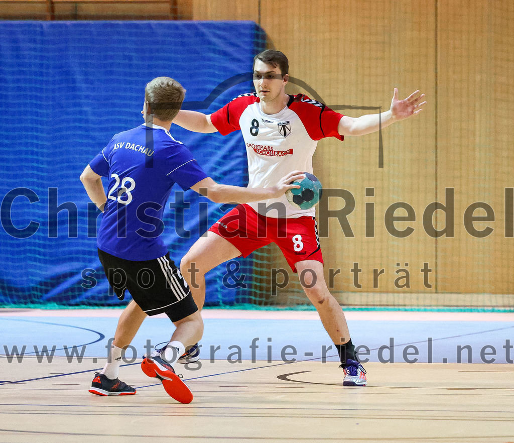 2022-10-08_036_SpVgg_Altenerding_gegen_ASV_Dachau | Erding, Deutschland, 08.10.2022:
Handball, Bezirksoberliga Männer 2022 / 2023, 4. Spieltag, SpVgg Altenerding gegen ASV Dachau, Endergebnis: 23:23

+d28+, Quirin Huber (SpVgg Altenerding, #8)

Foto: Christian Riedel / fotografie-riedel.net