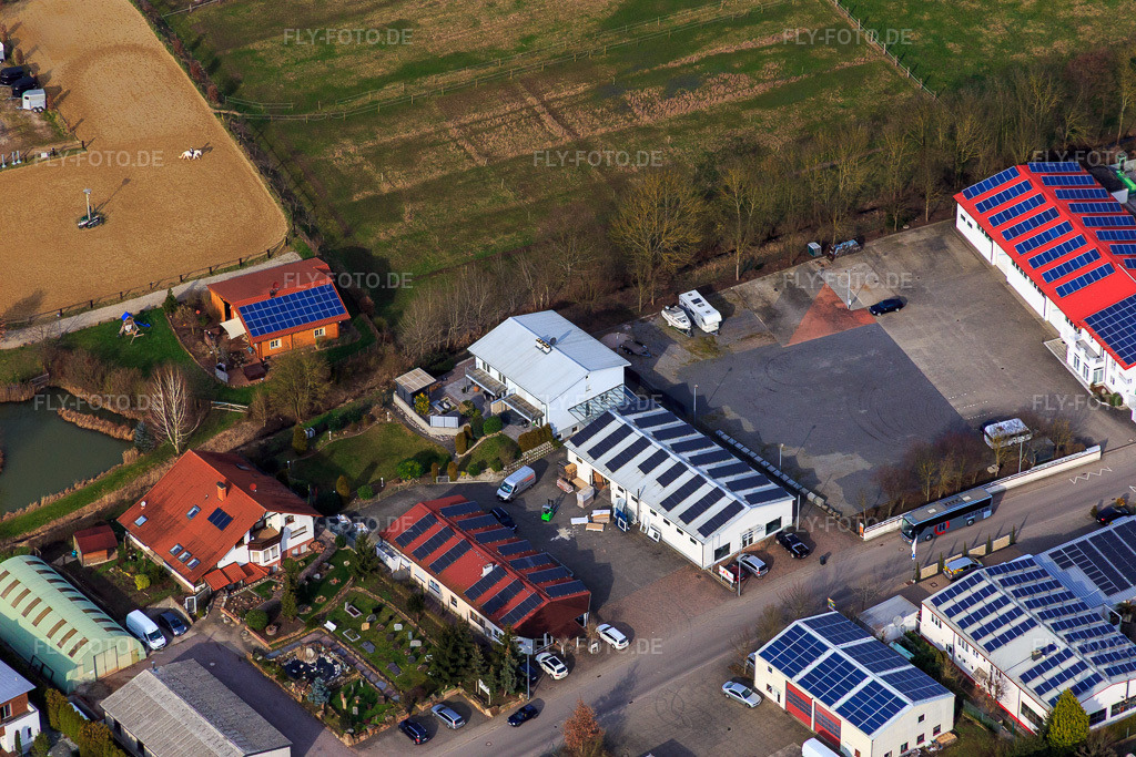 Luftbild: Röller & Scherrer GmbH in Herxheim bei Landau im Bundesland Rheinland-Pfalz in Deutschland. Foto: IMG_086438.jpg vom 26.02.2016 durch Werner Riehm/FLY-FOTO.deRöller & Scherrer GmbH