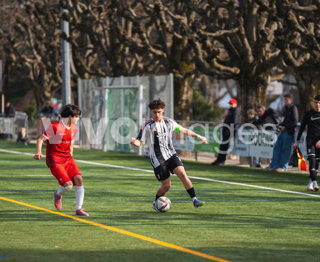 juv_lut_fmachado-0176 | Images from the Juniors B match between Juventus Academy and FC Lutry, played on 18 March 2026 in Lutry, Switzerland, featuring players, coaching staff and match action throughout the game.