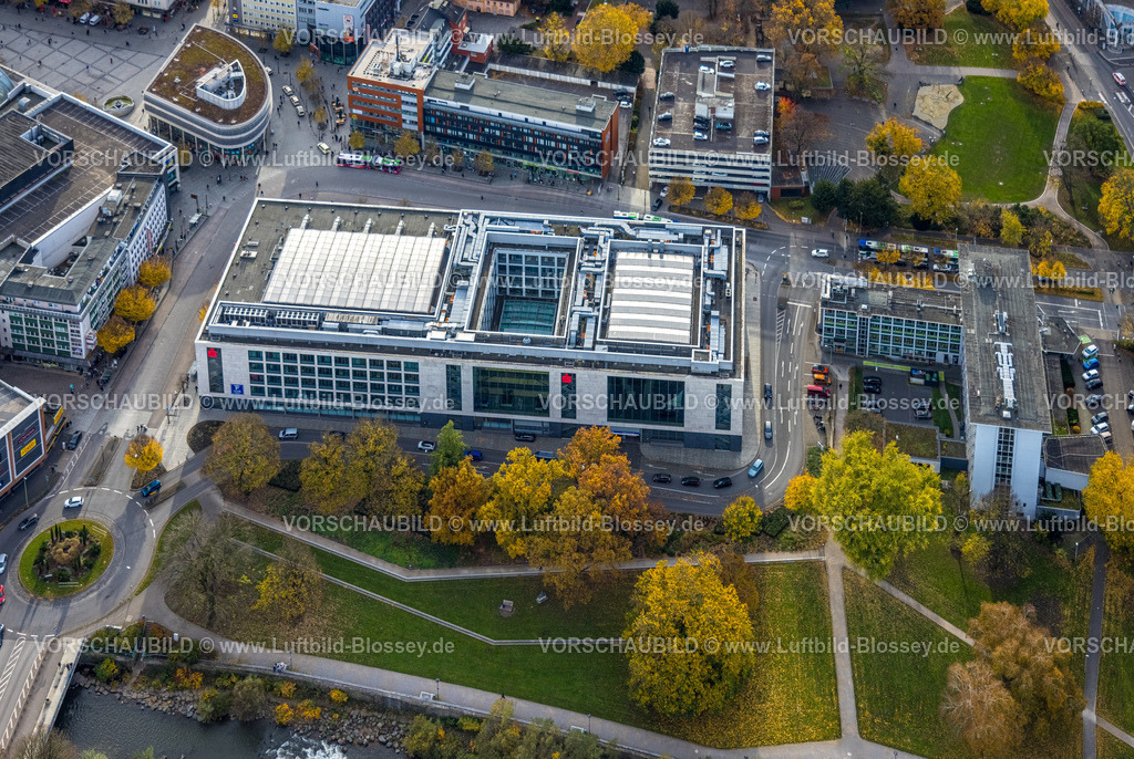 Hagen251102494 | Luftbild, Sparkasse Hagen Karree in der City, Mittelstadt, Hagen, Ruhrgebiet, Nordrhein-Westfalen, Deutschland