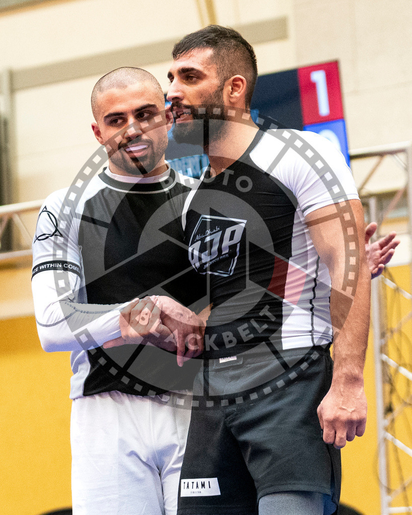 20231118PBB13392 | Fighters compete during the AJP Tour 600 Frankfurt Championship in Frankfurt/Main, Germany, on November 18, 2023.