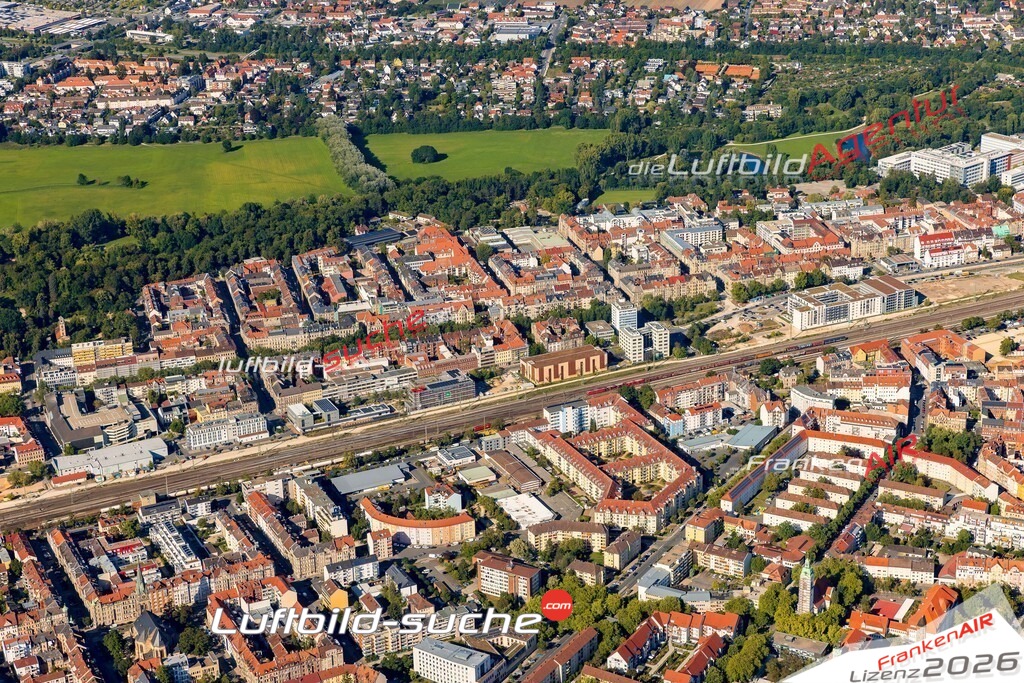 Altstadt Fürth Bild- Das Luftbild wurde 2025 vom UL-Flugzeug heraus erstellt ( keine Drohne ) - Hochauflösende Luftaufnahme -Nicht vergleichbar mit Google Maps oder Satelittenbilder- Die Geschenkidee !Mit Lizenz und Bildrechte bestellbar