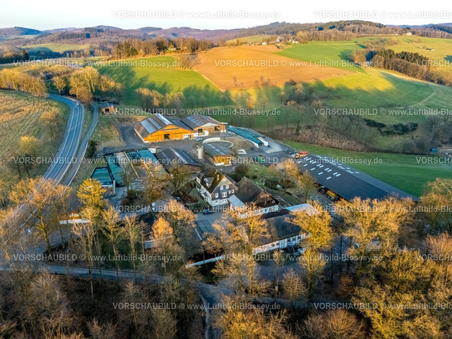 Olpe2502600126HofSiele-HDR | Luftbild, Howald am Biggesee, Aussiedlerhof, Bauernhof, Rhode, Olpe, Sauerland, Nordrhein-Westfalen, Deutschland