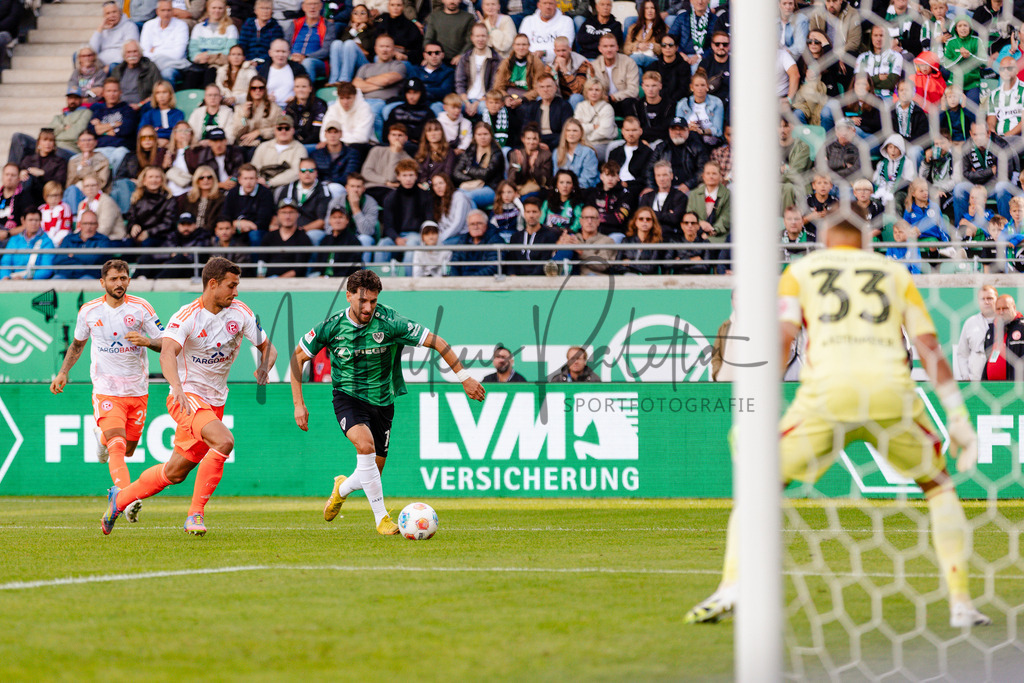2. Bundesliga, Saison 2025/26, 5. Spieltag : SC Preußen Münster - Fortuna Düsseldorf | Münster, 14.09.2025: 2. Bundesliga, 5. Spieltag, SC Preußen Münster gegen Fortuna Düsseldorf im LVM-Preußenstadion in Münster. Foto: sportfotografie.ms | Markus Paletta - Realisiert mit Pictrs.com