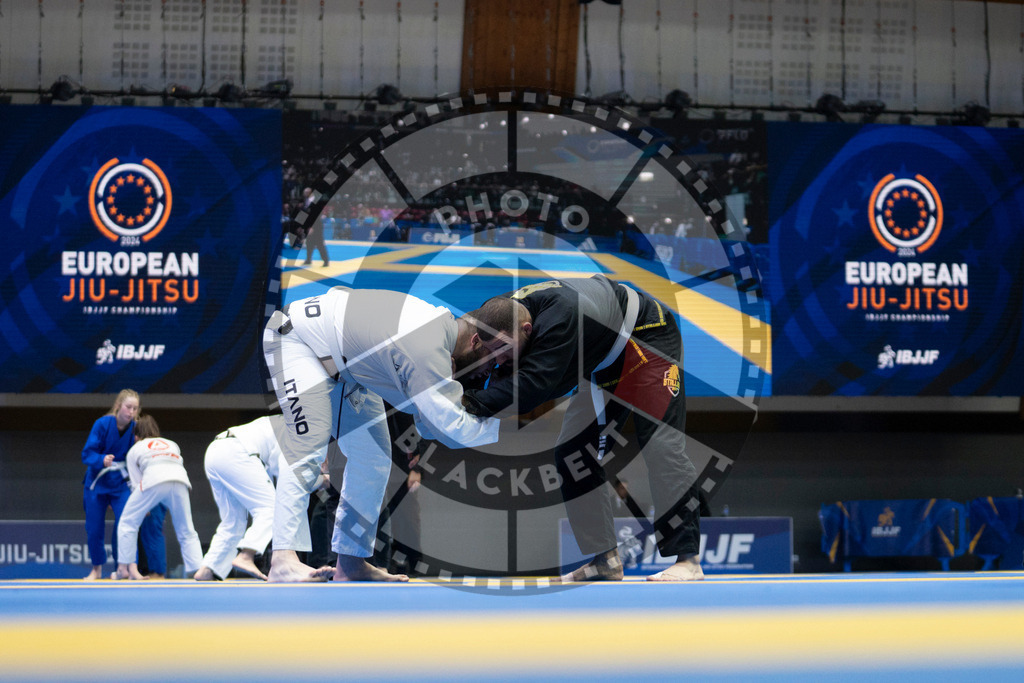 20240119PBB1884 | Fighters compete during the IBJJF European Championship in Paris, France, on January 19, 2024.