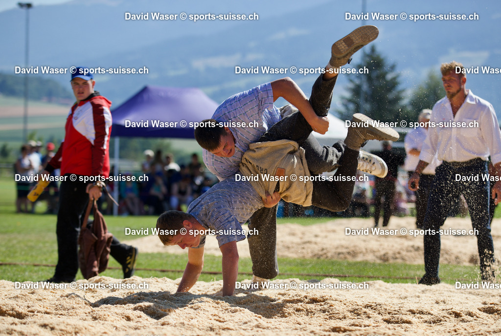 Barras Andr_ _ - Cl_ment Aur_lien _ La F_te R_gionale des Jeunes Lutteurs et des Actifs _ Riaz le 17.07.2022 (Photos Waser David_ EdelweissPoint) Jacquaz Fabien | sports-suisse.ch