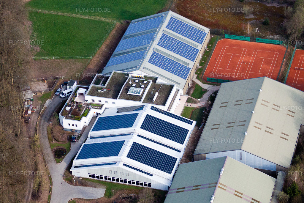 Luftbild: Württemb. Tennisbund, Emerholzweg im Ortsteil Stammheim in Stuttgart im Bundesland Baden-Württemberg in Deutschland. Foto: IMG_39320.jpg vom 03.04.2011 durch Werner Riehm/FLY-FOTO.de