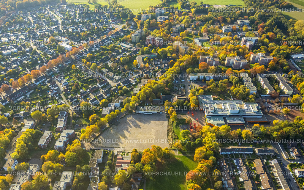 Gladbeck221005798 | Luftbild, Freifläche Schwechater Straße 38, Rentfort, Gladbeck, Ruhrgebiet, Nordrhein-Westfalen, Deutschland