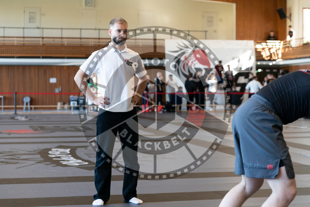20250329PBB5294 | Fighters compete during the International Luta Livre (ILLCS) Germany IX Spring 2025 Competition spring on March 29, 2025 in Hannover, Germany.© Chiara Dazi