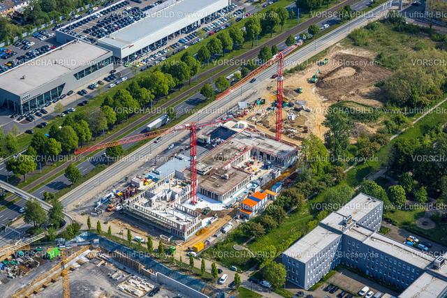 Dortmund220500501 | Luftbild, Baustelle an der Stadtkrone-Ost, Neubau Adesso, Freie-Vogel-Straße, Westfalendamm, Dortmund, Ruhrgebiet, Nordrhein-Westfalen, Deutschland