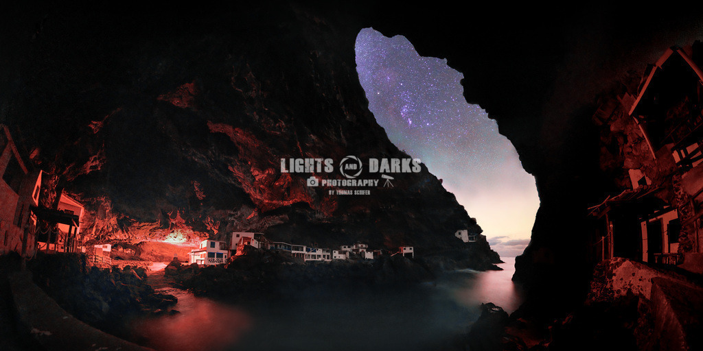 Window of oppurtunity | Found this magical place at La Palma and had to take the opportunity to shoot the Orion constellation out of the cave. Cueva de Candelaria (La Palma)  - Realisiert mit Pictrs.com