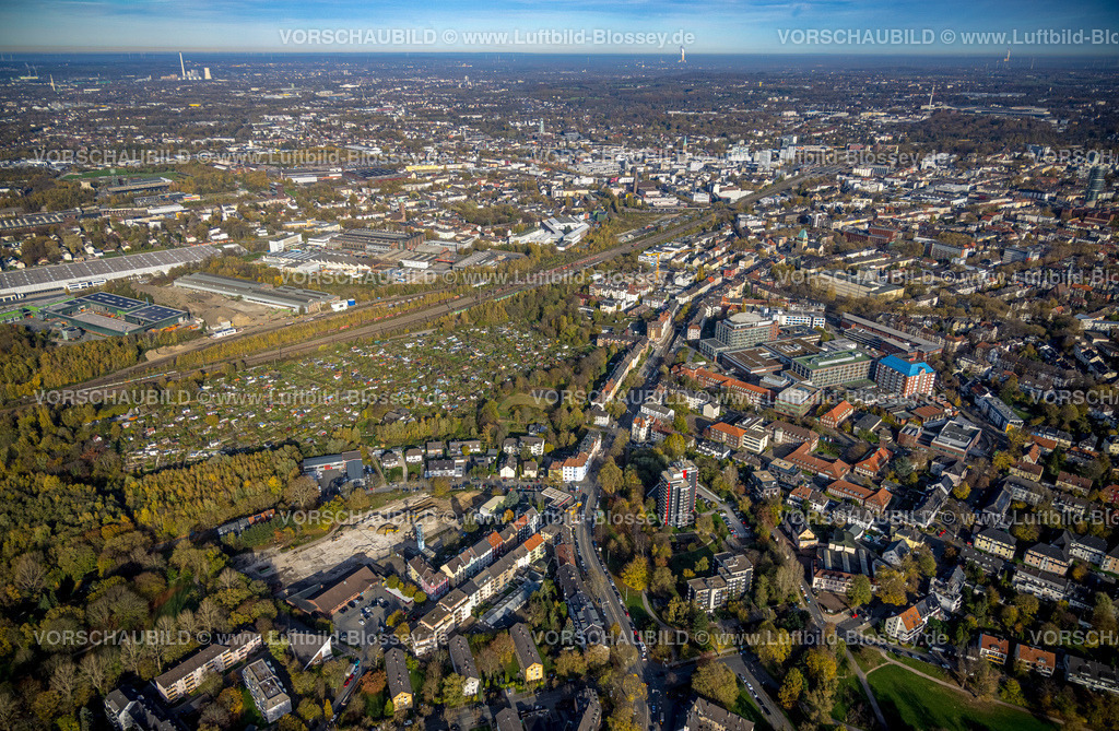 Bochum221100848 | Luftbild, Universitätsklinikum Bergmannsheil, KGV Bergmannsheil, Südinnenstadt, Bochum, Ruhrgebiet, Nordrhein-Westfalen, Deutschland