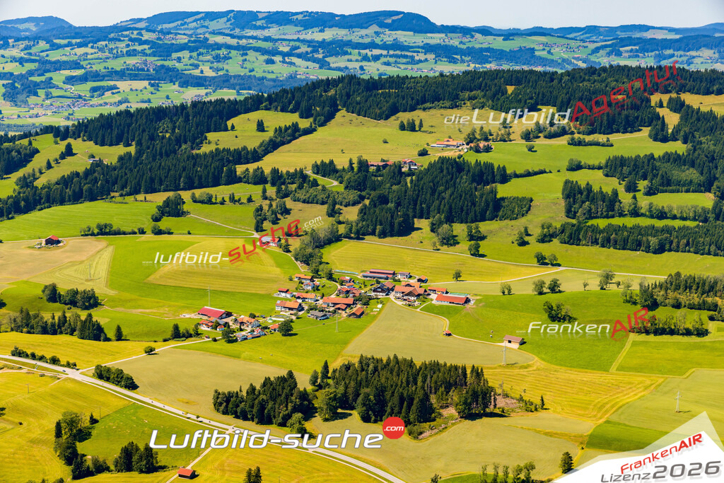 Kalchenbach Rettenberg Bild- Das Luftbild wurde 2025 vom UL-Flugzeug heraus erstellt ( keine Drohnen Bilder! ) - Hochauflösende Luftaufnahme -Nicht vergleichbar mit Google Maps oder Satelittenbilder- Die Geschenkidee !Mit Lizenz und Bildrechte bestellbar