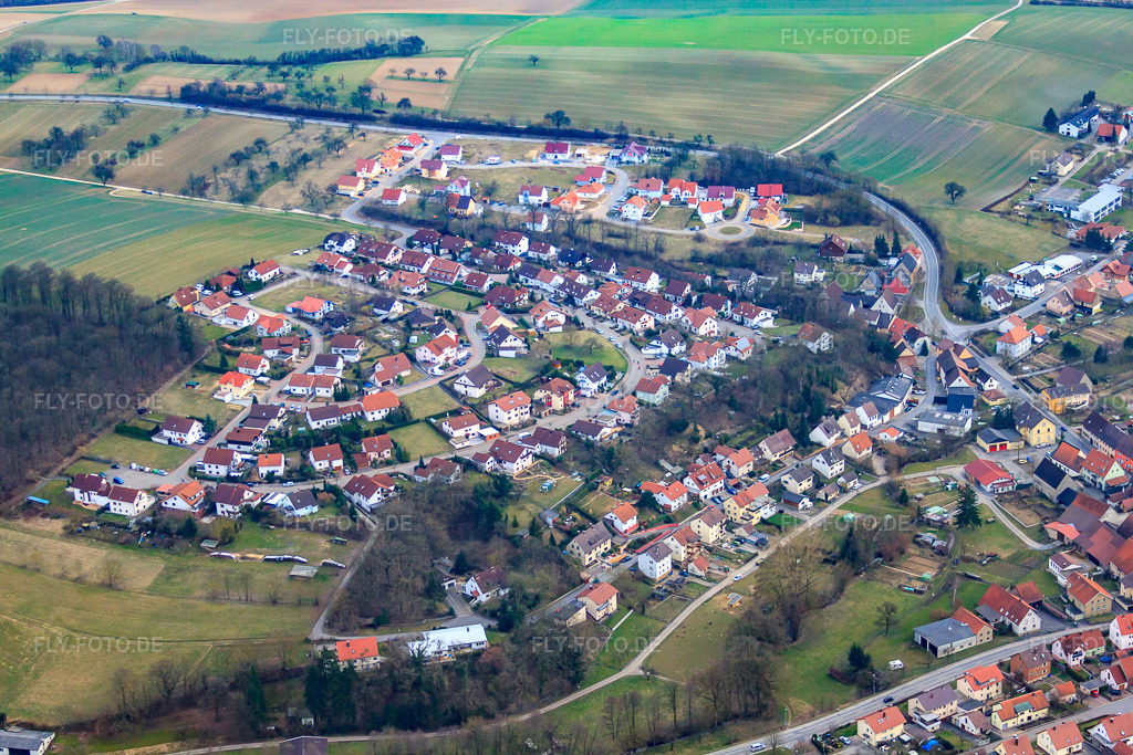 Luftbild: Steige im Ortsteil Richen in Eppingen im Bundesland Baden-Württemberg in Deutschland. Foto: IMG_38203.jpg vom 12.03.2011 durch Werner Riehm/FLY-FOTO.deAuflösung des Originals: 4752 x 3168 px