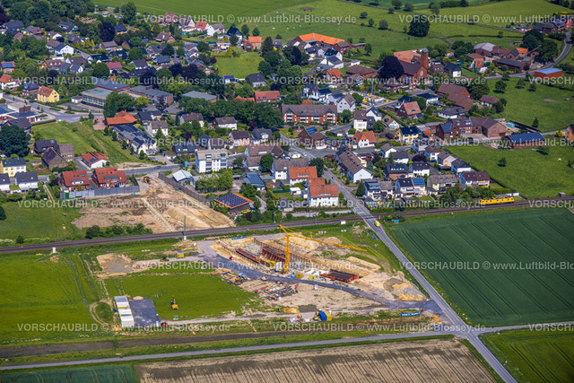 Hamm220504130 | Luftbild, geplanter Haltepunkt in Westtünnen, Baustelle am Südfeldweg und Von-Thünen-Straße für den künftigen Bahnhaltepunkt, Rhynern, Hamm, Ruhrgebiet, Nordrhein-Westfalen, Deutschland