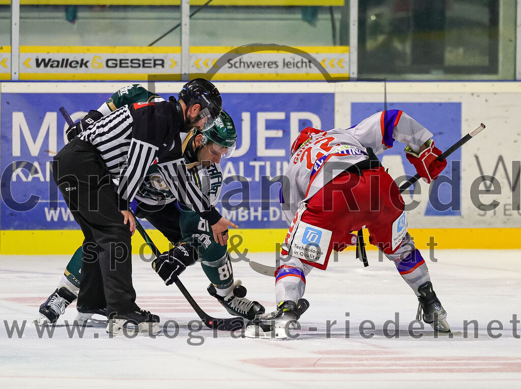 2025-09-14_134_TSV_Erding_gegen_EC_Peiting | Erding, Deutschland, 14.09.2025:Eishockey, Oberliga Süd 2025 / 2026, Testspiel, TSV Erding gegen EC Peiting, Endergebnis: 2:3Foto: Christian Riedel / fotografie-riedel.net