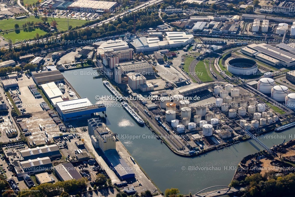 Luftbild Gelsenkirchen Stadthafen-6734 | Luftbildfotografie Kai und Hafenbecken des Binnenhafen " Stadthafen Gelsenkirchen " in Gelsenkirchen - Realisiert mit Pictrs.com