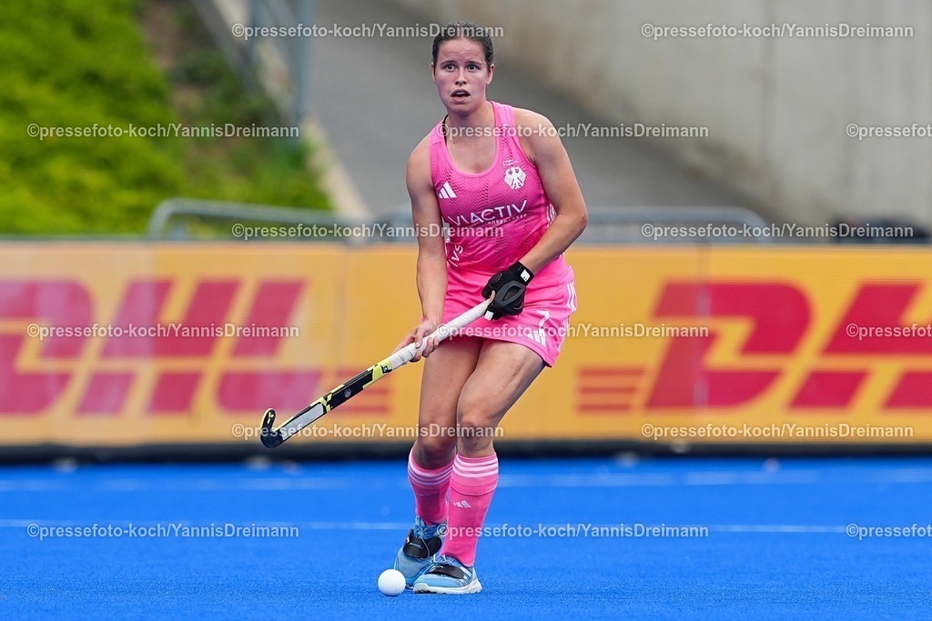 xydrx17082503058 | 17.08.2025, xydrx, Frauen EuroHockey Championship 2025, Finale, Niederlande - Deutschland, Sparkassenpark Mönchengladbach: Linnea Weidemann (GER #7)