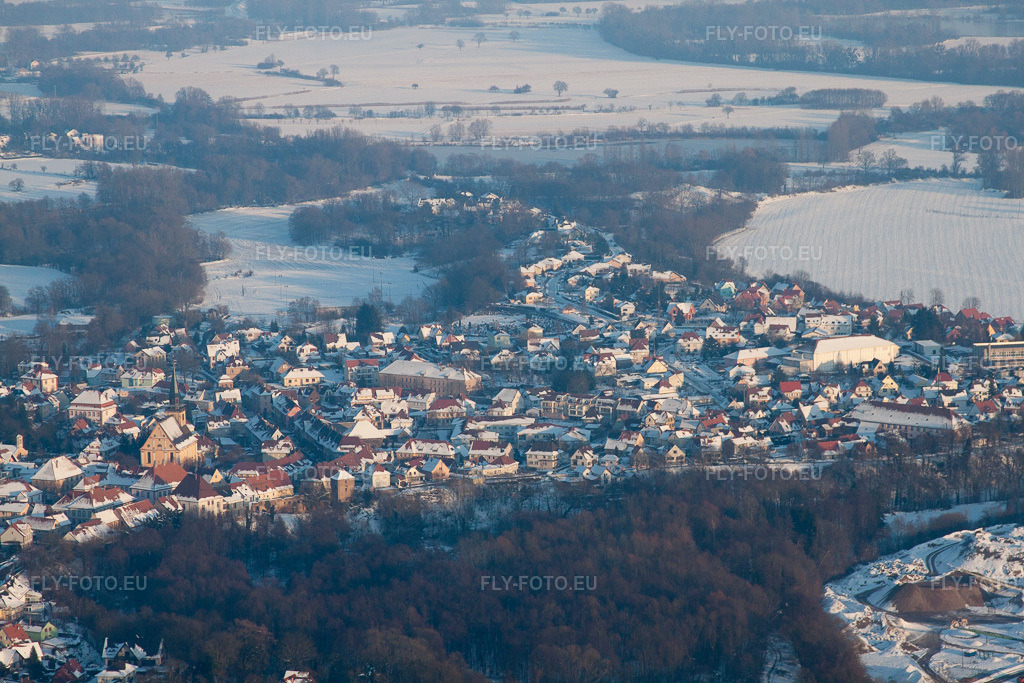 Vue aérienne: Vue de la ville à Lauterbourg dans le département Bas Rhin, France. Photo: IMG_36689.jpg prise le 05/01/2011 par Werner Riehm/FLY-FOTO.euRésolution de l'original: 4752 x 3168 px