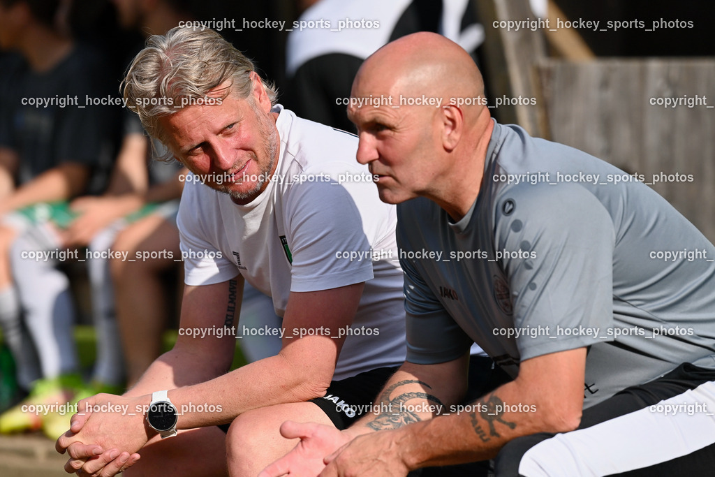 WSG Radenthein vs. SV Rapid Lienz 9.6.2023 | Headcoach WSG Radenthein Bernhard Rekelj, Tormanntrainer WSG Radenthein Gottfried Pichler