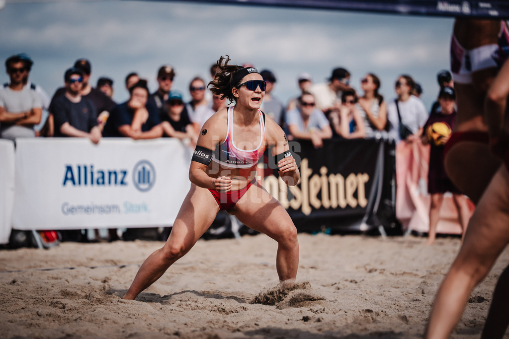 Beachvolleyball | Frauen | Deutsche Meisterschaften 2025 Timmendorfer Strand | 04.09.2025 | Anna-Lena Grüne jubelt