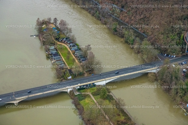 Hagen231201588Hengsteysee | Luftbild, Ruhrhochwasser, Weihnachtshochwasser 2023, starke Regenfälle,  Boele, Hagen, Ruhrgebiet, Nordrhein-Westfalen, Deutschland
