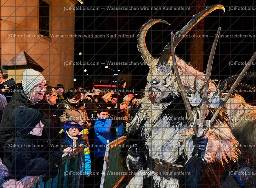 ALP9733_Wieselburger ADVENT_Wintersonnenwende_Perchtenlauf | (C)FotoLois.com, Alois Spandl, Wieselburger Advent, Wintersonnenwendfeier mit Umzug durch die Stadt, Sonnenwendfeuer und Perchtenlauf mit Show im Schlosspark, Mitwirkung der Partnergemeinde EINBECK, Sa 17. Dezmber 2022.