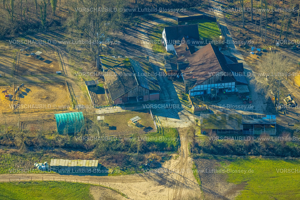 Muelheim230201118 | Luftbild, Auehof Reiterhof, Mintarder Straße, Saarn, Mülheim an der Ruhr, Ruhrgebiet, Nordrhein-Westfalen, Deutschland