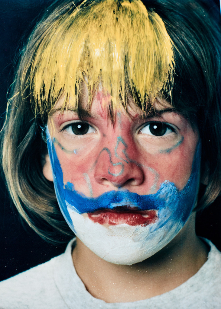 073art_Bee-Braxm_1267 | Werk aus  dem Jahr 1994   Nach einer Aktion im Ritterhausmuseum Offenburg. Kunstmaler Rainer Braxmaier und Modefotograf Wilfried Beege.