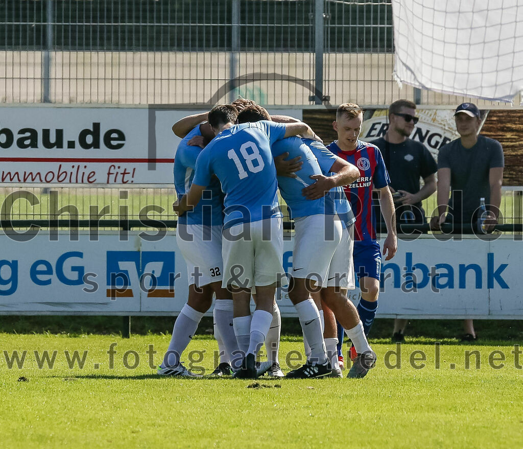 2023-09-16_126_FC_Langengeisling_gegen_TSV_Dorfen | Erding, Deutschland, 16.09.2023:
Fußball, Bezirksliga Oberbayern Ost 2023 / 2024, 9. Spieltag, FC Langengeisling gegen TSV Dorfen, Endergebnis: 3:1

Jubel nach dem 1:0 durch Maximilian Birnbeck (FC Langengeisling, #27)

Foto: Christian Riedel / fotografie-riedel.net