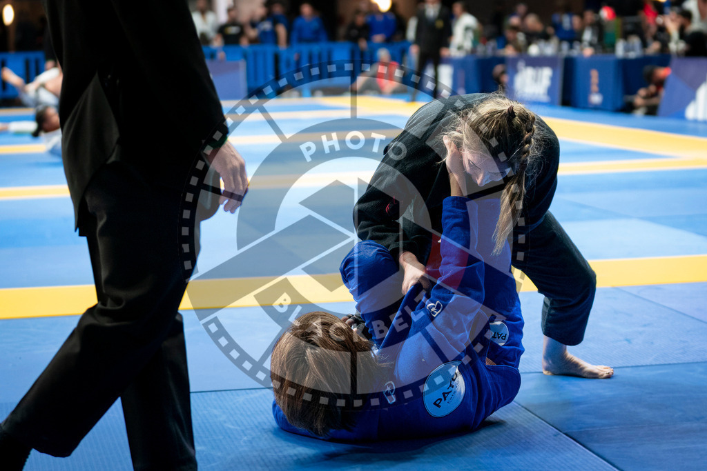 20240126PBB1592 | Fighters compete during the Brazilian Jiu-Jitsu European Championship of the IBJJF in Paris, France, on January 26, 2024.