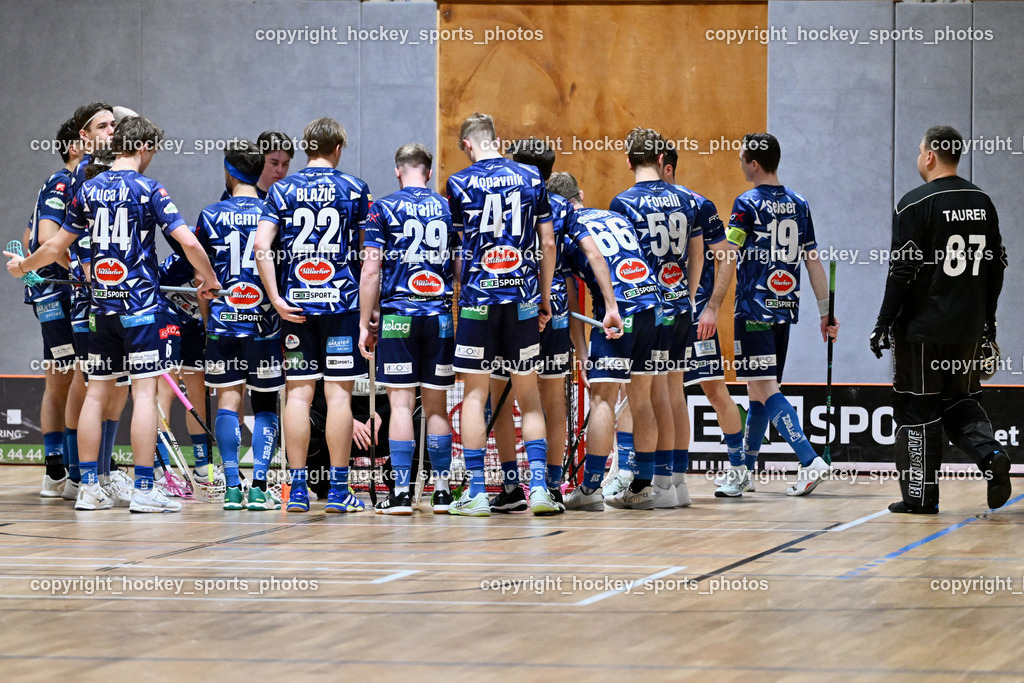 KAC Floorball vs. VSV Unihockey | VSV Unihockey Mannschaft, KAC Floorball vs. VSV Unihockey, KAC Floorball vs. VSV Unihockey am 21.03.2026 in Klagenfurt (Ballspielhalle Waidmannsdorf), Austria, (Photo by Bernd Stefan)