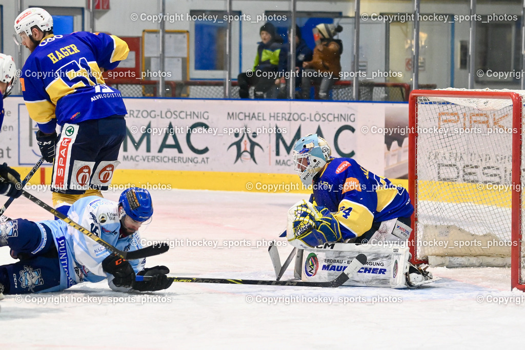 ESC Steindorf vs. HC Kufstein Dragons 25.2.2023 | #24 Hechenberger Thomas, #15 Gasser Daniel, #51 Hager Patrick