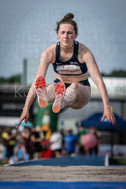 61. Internationales Pfingstsportfest; Rehlingen-Siersburg, 24.05.2026 | REHLINGEN , GERMANY - MAY 24: Enie Dangelmaier (GER/LAZ Rhede) during the 61. Internationales Pfingstsportfest on 24.05.2026 at the  Bungertstadion in Rehlingen-Siersburg (Saarland / Deutschland).