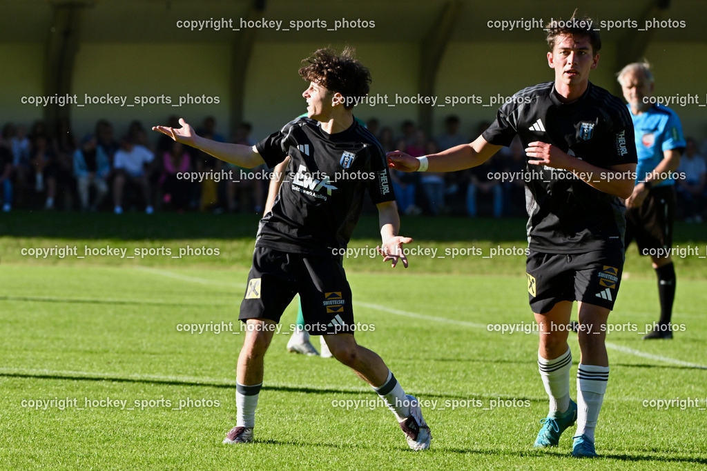 WSG Radenthein vs. URC Thal Assling | #22 Samuel Stephan Schönegger URC Thal Assling, #10 Julian Jakob Moser URC Thal Assling, WSG Radenthein vs. URC Thal Assling, WSG Radenthein vs. URC Thal Assling am 30.05.2025 in Radenthein (Sportplatz Radenthein), Austria, (Photo by Bernd Stefan)