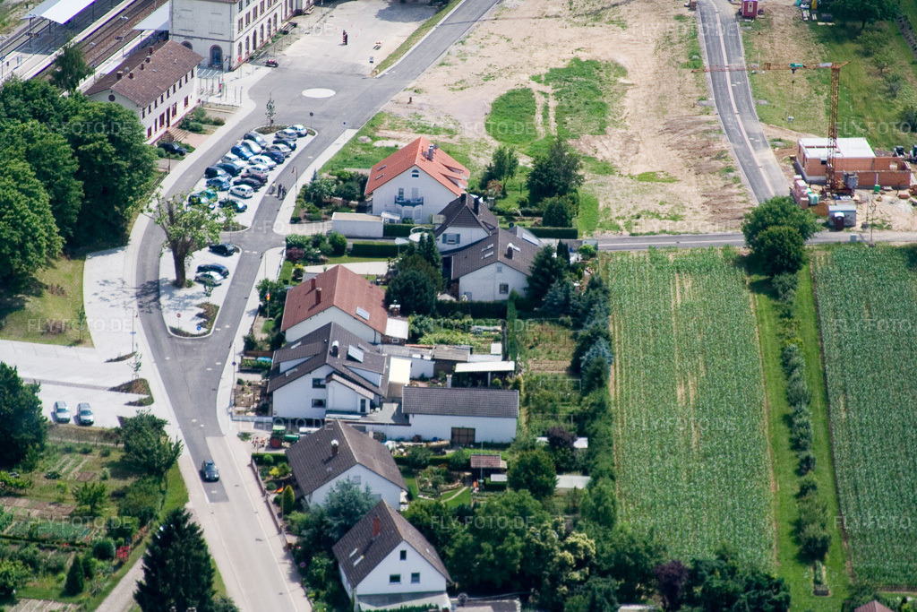 Luftbild: Bahnhofstr in Winden im Bundesland Rheinland-Pfalz in Deutschland. Foto: IMG_11187.jpg vom 14.06.2008 durch Werner Riehm/FLY-FOTO.de