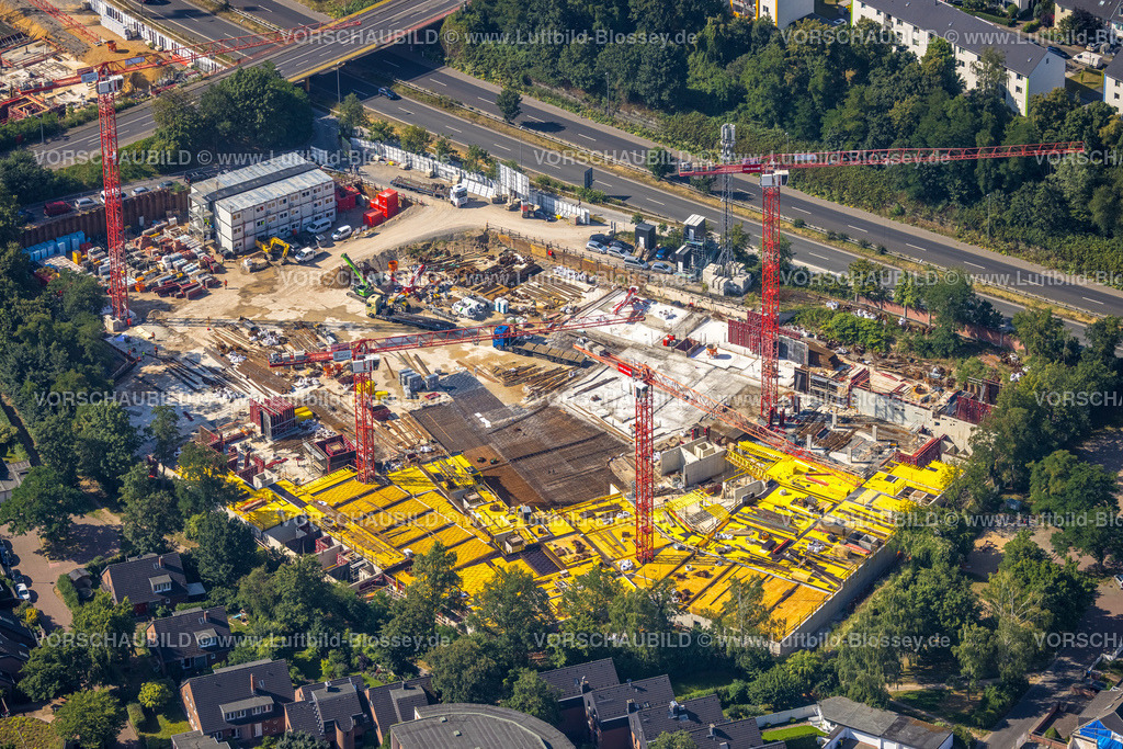 Duesseldorf220700471 | Luftbild, Baustelle nach Abriss von Fashion Häusern an der Danziger Straße für geplanten Neubau Wohnhäuser, Stockum, Düsseldorf, Rheinland, Nordrhein-Westfalen, Deutschland
